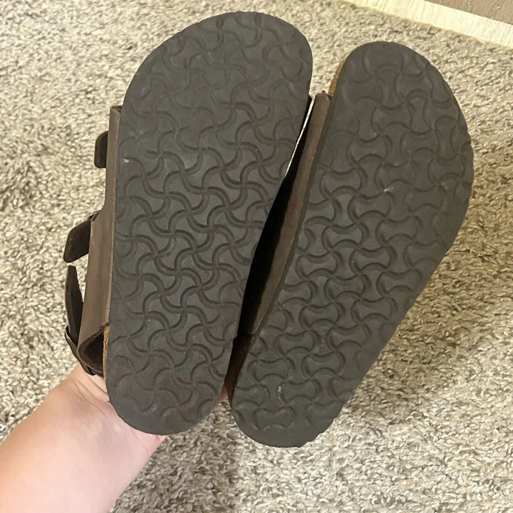 Birkenstock Brown Strap Adjustable Roma Sandal Mocha Outdoor Child's Size 11